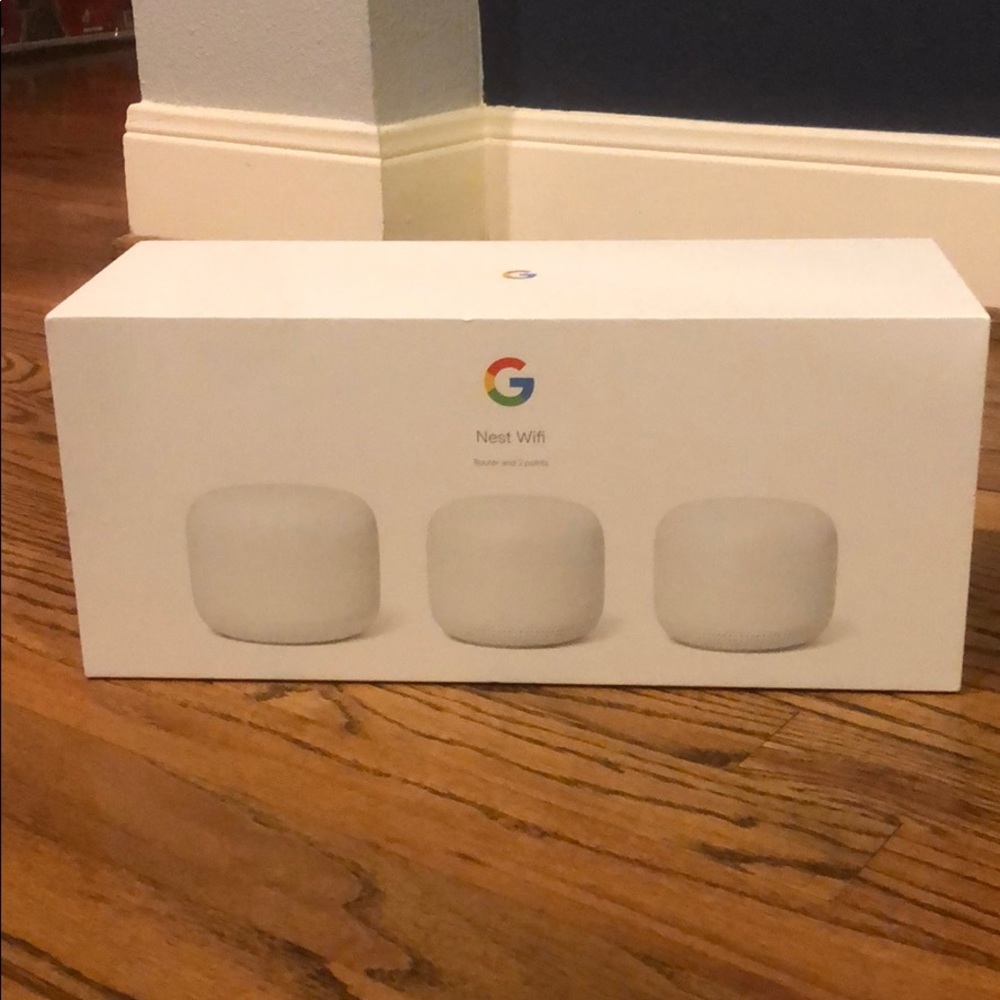 Brand New: Google Nest WiFi - Router and 2 Points